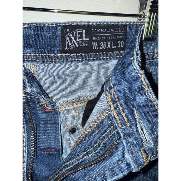 TK Axel MADISON Relaxed Straight Mens Denim Jeans Size 36x30 - Picture 6 of 12